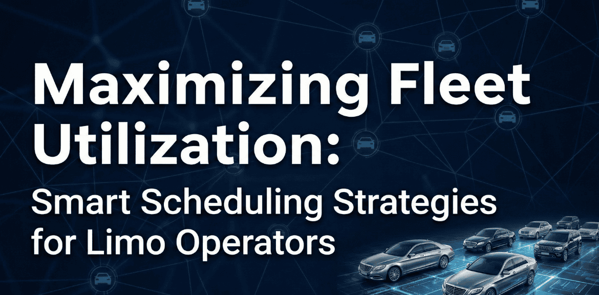 Maximizing fleet utilization with limo scheduling software to reduce limo downtime and improve chauffeur scheduling optimization